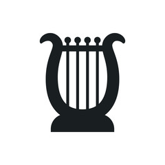 harp vector icon