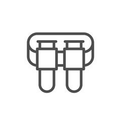 Paintball harness line outline icon