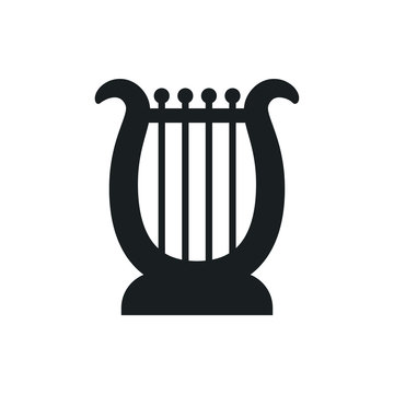 harp vector icon