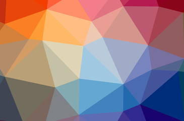 Obraz premium Illustration of abstract Blue, Red, Green And Yellow horizontal low poly background. Beautiful polygon design pattern.