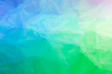 Abstract illustration of blue and green Dry Brush Oil Paint background