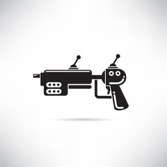 futuristic gun icon