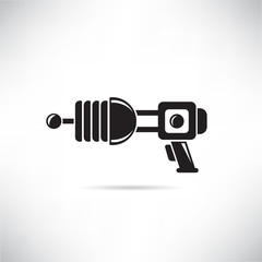 futuristic gun icon