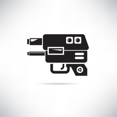 futuristic gun icon