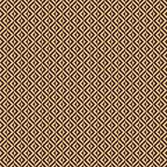 Geometric abstract vector pattern. Geometric modern ornament. Seamless modern brown and golden background