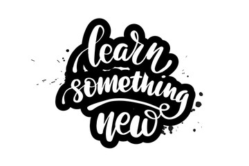 brush lettering learn something new