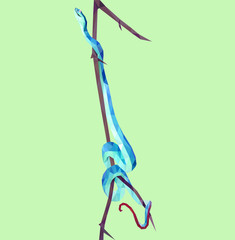 Polygon jungle snake