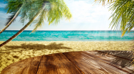 Wooden deck of free space for your decoration and summer time. 