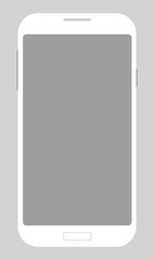 Simple vector mobile phone template