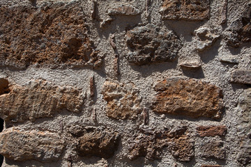 Background of antique stone wall in Turkey,Antalya