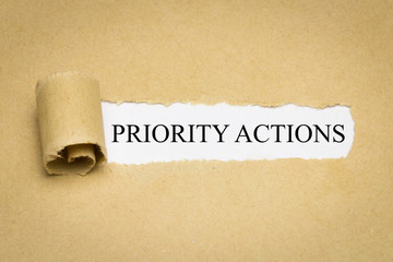 Priority actions
