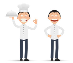 Vector flat cartoon character ready for animation and print.