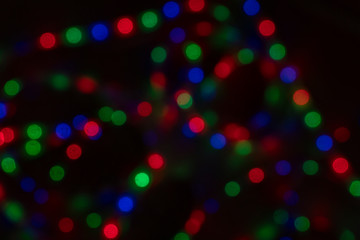 Bokeh lights on the background