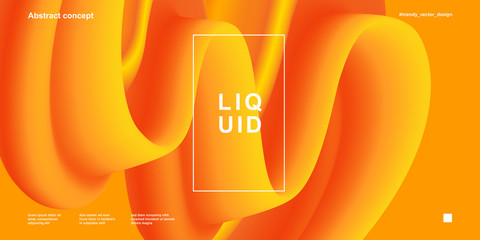 Trendy design template with fluid and liquid shapes. Abstract gradient backgrounds. Applicable for covers, websites, flyers, presentations, banners. - 273159885