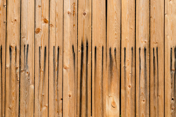 light wood texture with nails and rust