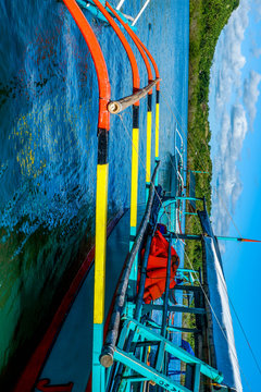 a boat used for island hopping