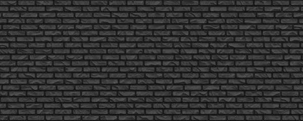 Black stone brick texture background