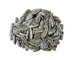 sunflower seeds isolated on white
