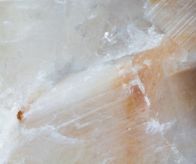 Fototapeta premium Texture of natural untreated white calcite macro