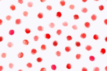 Color, abstract, diverse seamless pattern with colorful watercolor stains made in vector