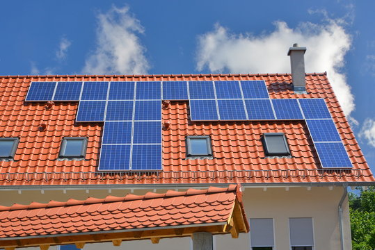 Solaranlage auf einem Wohngebäude