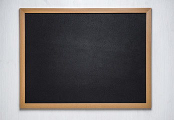 chalk board on a wooden background
