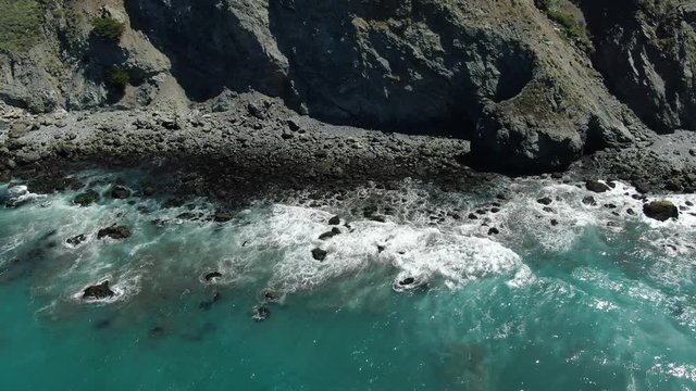 Coastal Cliffs Aerial View