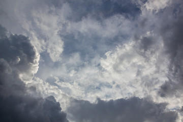 Dramatic sky background with stormy clouds, natural texture