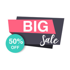 Sale badge banner, vector illustration