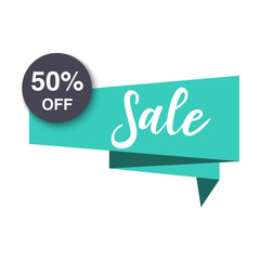 Sale badge banner, vector illustration