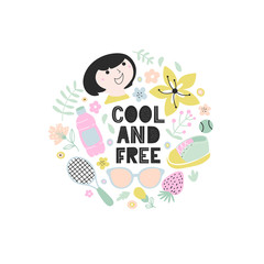 Positive motivational background for girls