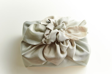 Fototapeta na wymiar Korean traditional wrapping bag on white background