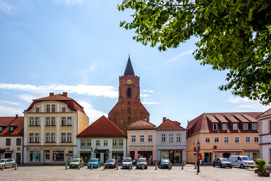 Marktplatz Beeskow, Deutschland 