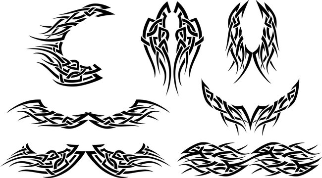 Tattoo Tribal Style Abstract Bundle