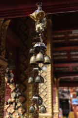 Bronze bell that decorated with elephant