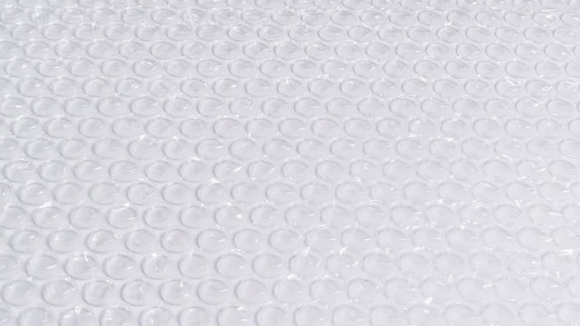 Moving texture plastic bubble film