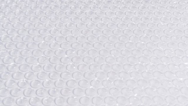 Moving texture plastic bubble film