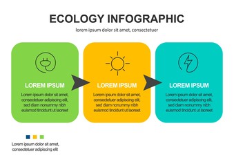 Abstract ecology concept background .Vector infographic illustration