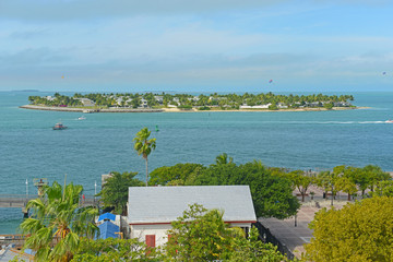 Sunset Key next to Key West in Florida Keys, Florida, USA.