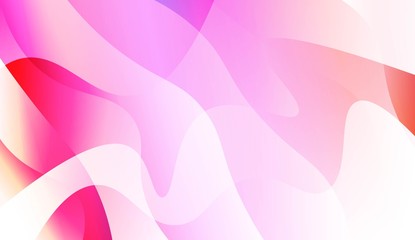 Vibrant And Smooth Gradient Soft Colors Wave Geometric Shape. For Cover Page, Poster, Banner Of Websites. Vector Illustration.