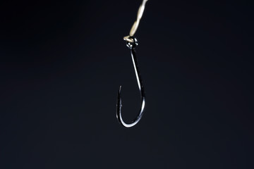 Fishhook photographed in different variations and sizes in the studio
