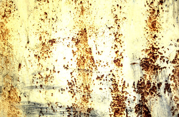 texture background metal orange old wall with rust