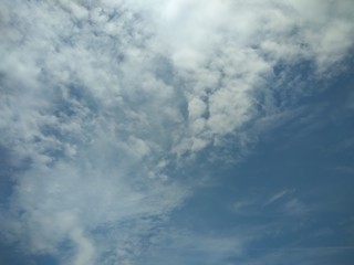 blue sky with clouds