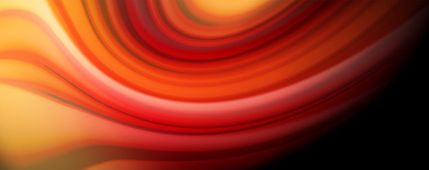Flowing liquid colors - modern colorful flow poster. Wave liquid shapes. Art design for your design project