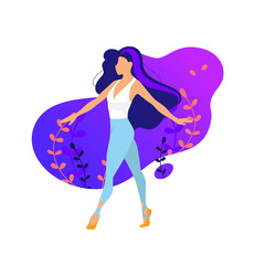 Illustrations for beauty, spa, wellness, natural products, cosmetics, body care, fitness isolated on white background. Flat illustration concepts for website and mobile website development. - Vector