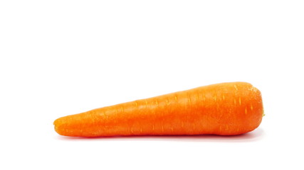 Carrot effect on a blank white background