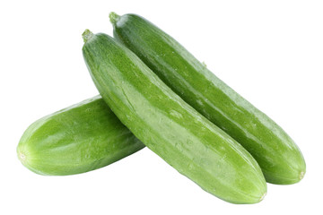 Cucumber cucumbers vegan vegetables isolated on white