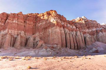Red Rock Canyon State park with its Martian rock formations. California, USA.