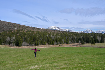 femme massif des Bauges