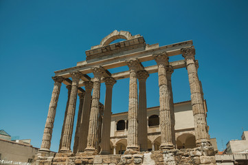 Obraz premium Marble columns in the Temple of Diana at Merida